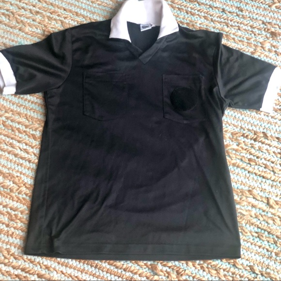 Pair Soccer Referee Shirts Sz Large Long Sleeve + Short Sleeve - Picture 3 of 7
